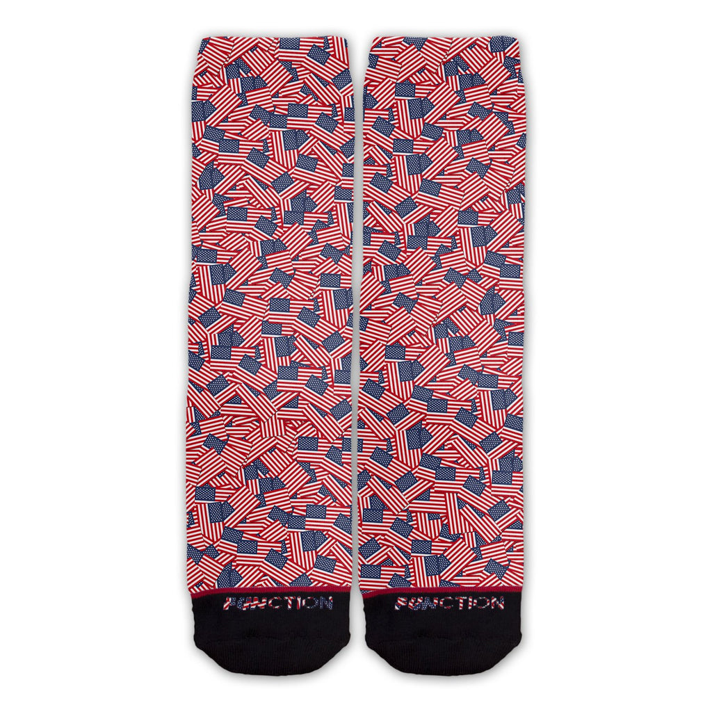 Function - American Flag Repeating Pattern Fashion Sock