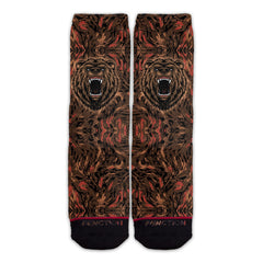 Function - Angry Bear Head Adult Crew Fashion Socks