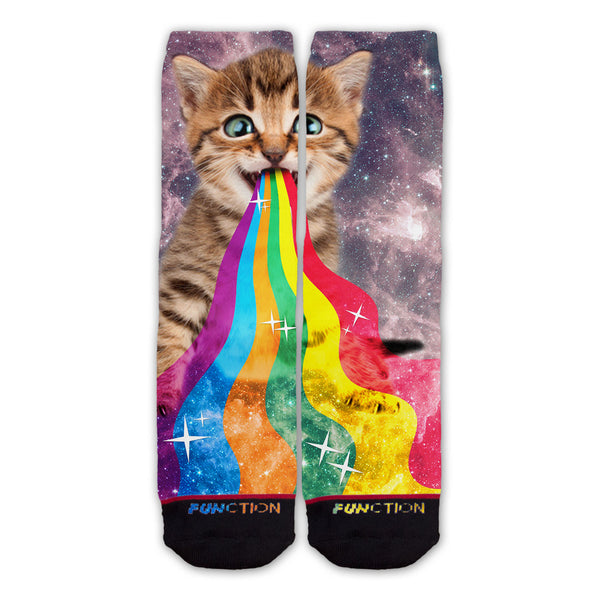 Function - Cat Tongue Rainbow Galaxy Fashion Socks