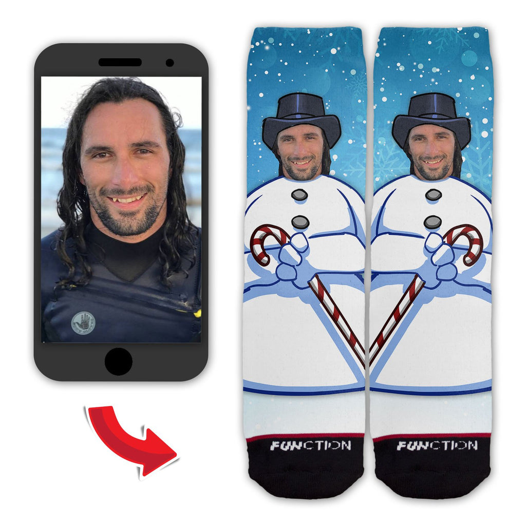 Function - Custom Face Snowman Christmas Fashion Socks