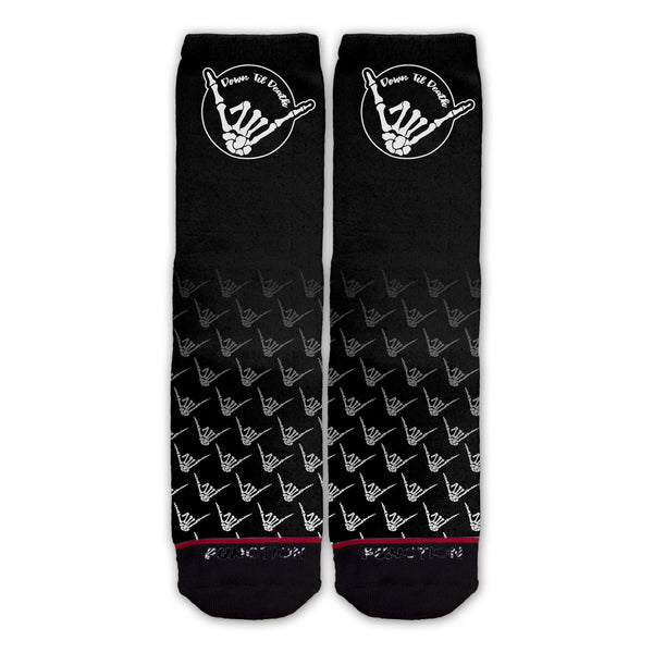 Function - Down TIl Death Skeleton Shaka Fashion Socks