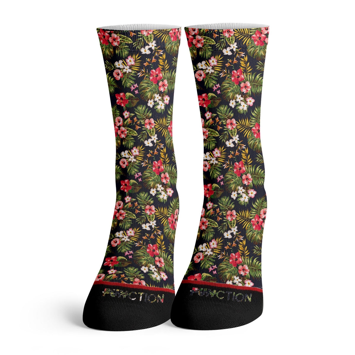 Socks Function Function - Blue Floral Pattern Fashion Socks – Function Socks