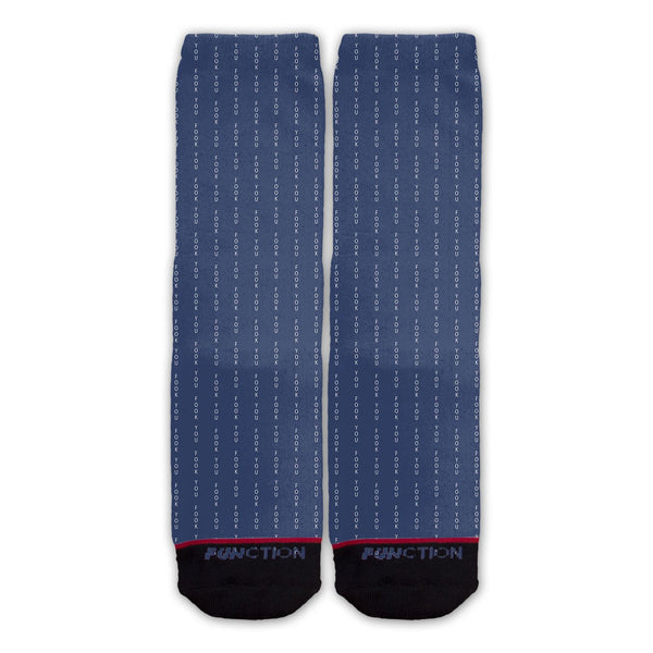 Function - Fook You Pinstripe Fashion Sock