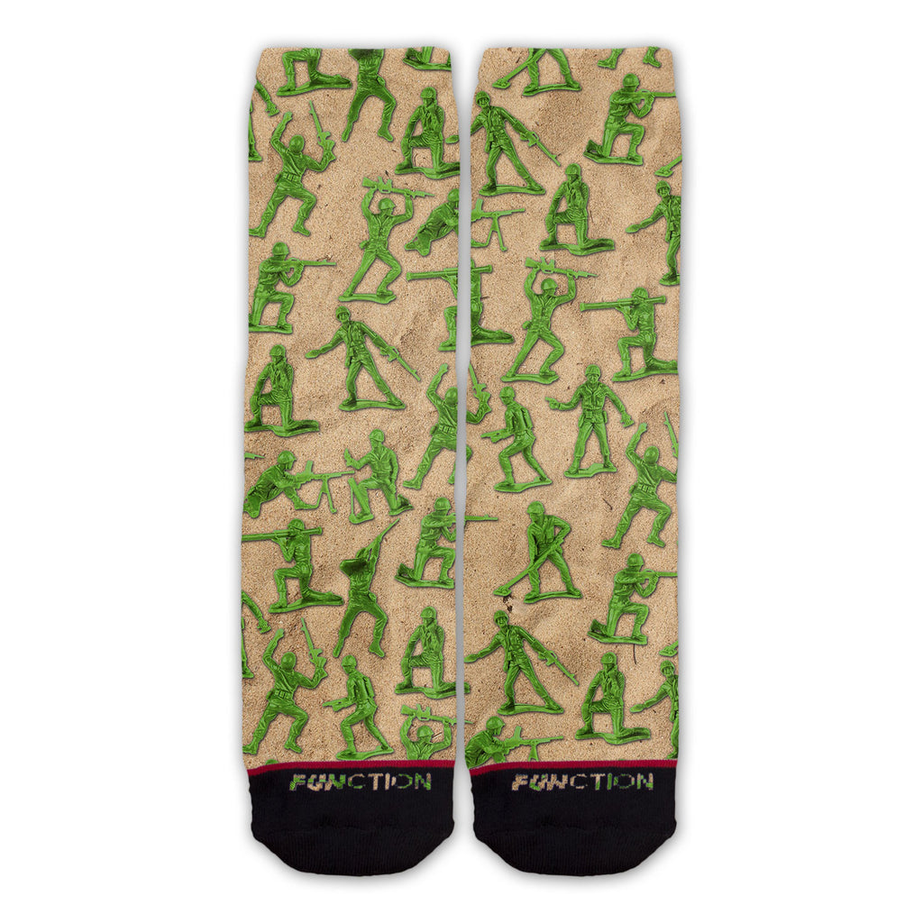 Function - Green Army Men Pattern Fashion Sock