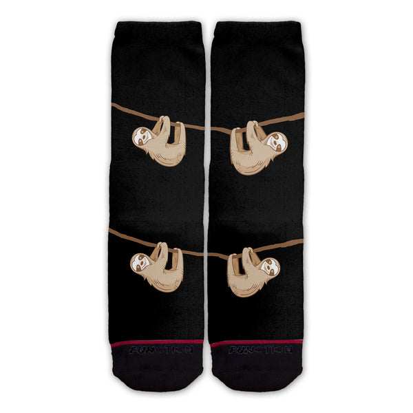 Function - Hanging Sloth BlackFashion Socks
