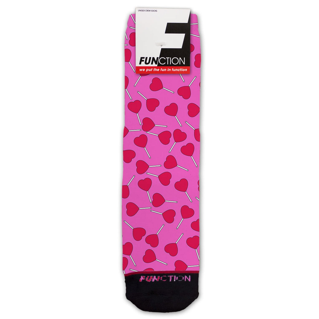 Function - Heart Lollipop Pattern Valentines Fashion Socks