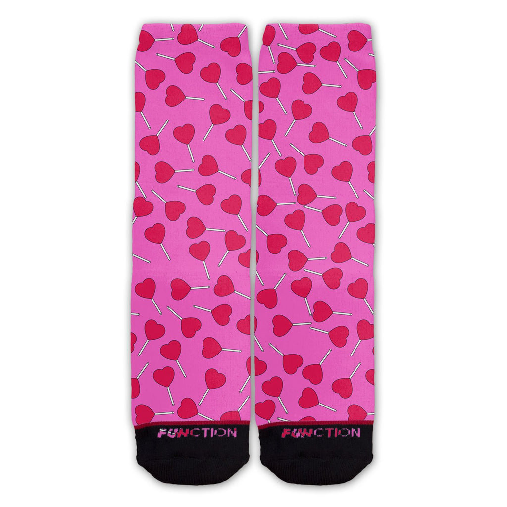 Function - Heart Lollipop Pattern Valentines Fashion Socks