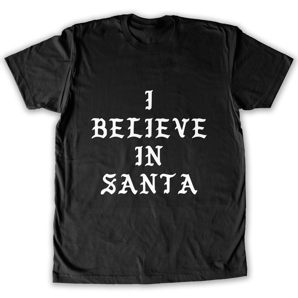 Function -  I Believe In Santa Men's Fashion T-Shirt Black