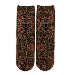 Function - Kids Angry Bear Head Adult Crew Fashion Socks Fur Retro Animal Face Youth