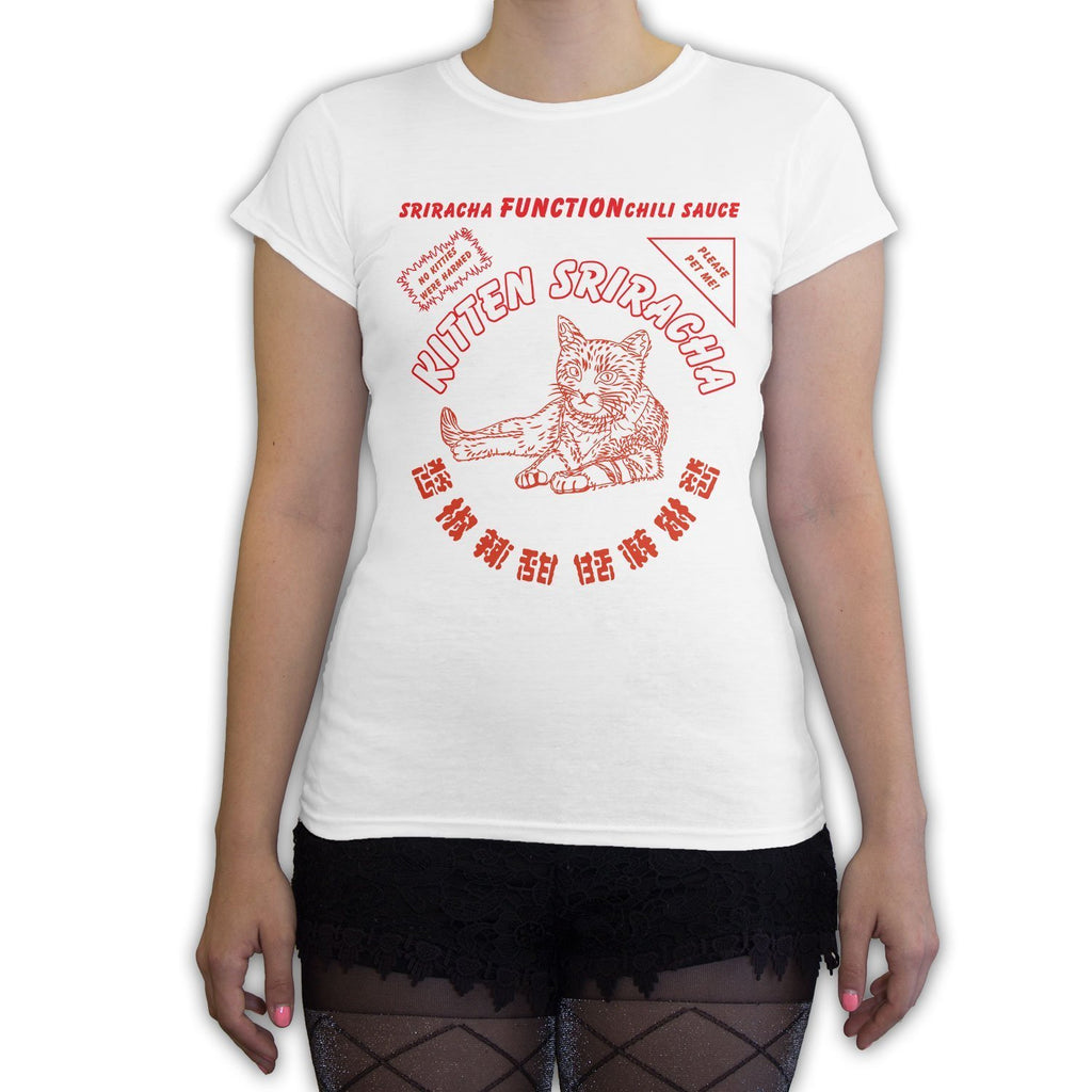 Function -  Kitten Sriracha Women's Fashion T-Shirt Red