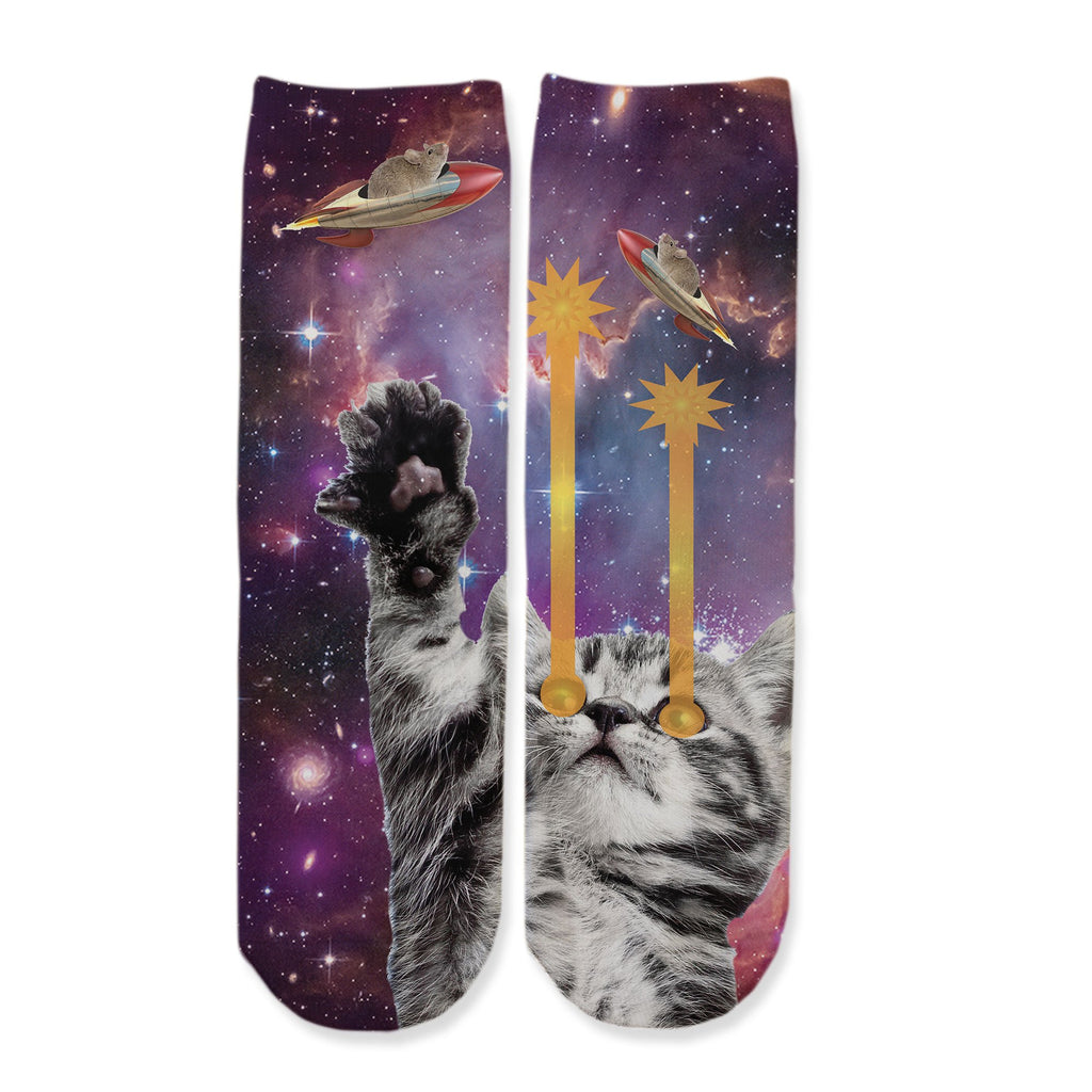 Function - Kids Laser Space Cat Fashion Socks