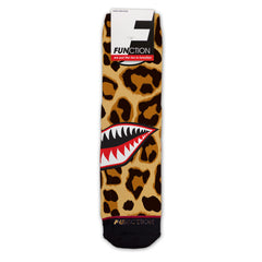 Function - Leopard Print Shark Mouth Fashion Socks