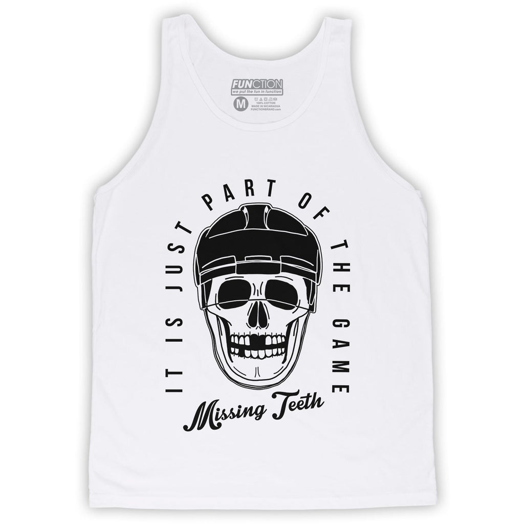 Function -  Missing Teeth Skull It Is Part Of The Game Men's Fashion Tank Top