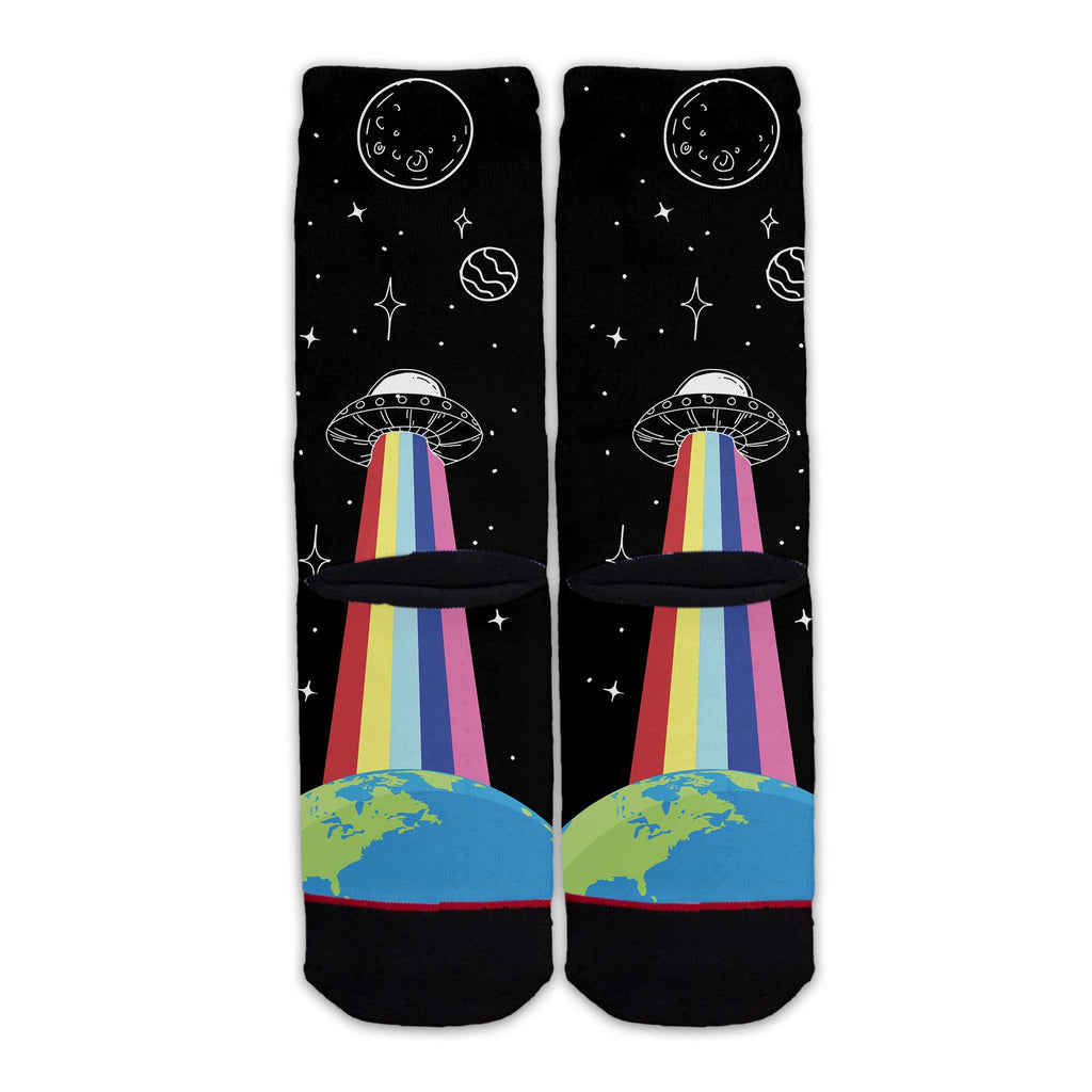 Function - Aliens Abducting the World Outer Space Unisex Crew Socks