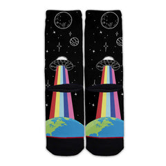 Function - Aliens Abducting the World Outer Space Unisex Crew Socks