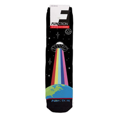 Function - Aliens Abducting the World Outer Space Unisex Crew Socks