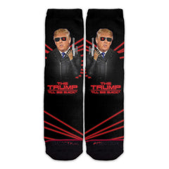 Function - The Trump I'll Be Back Terminator Adult Crew Socks