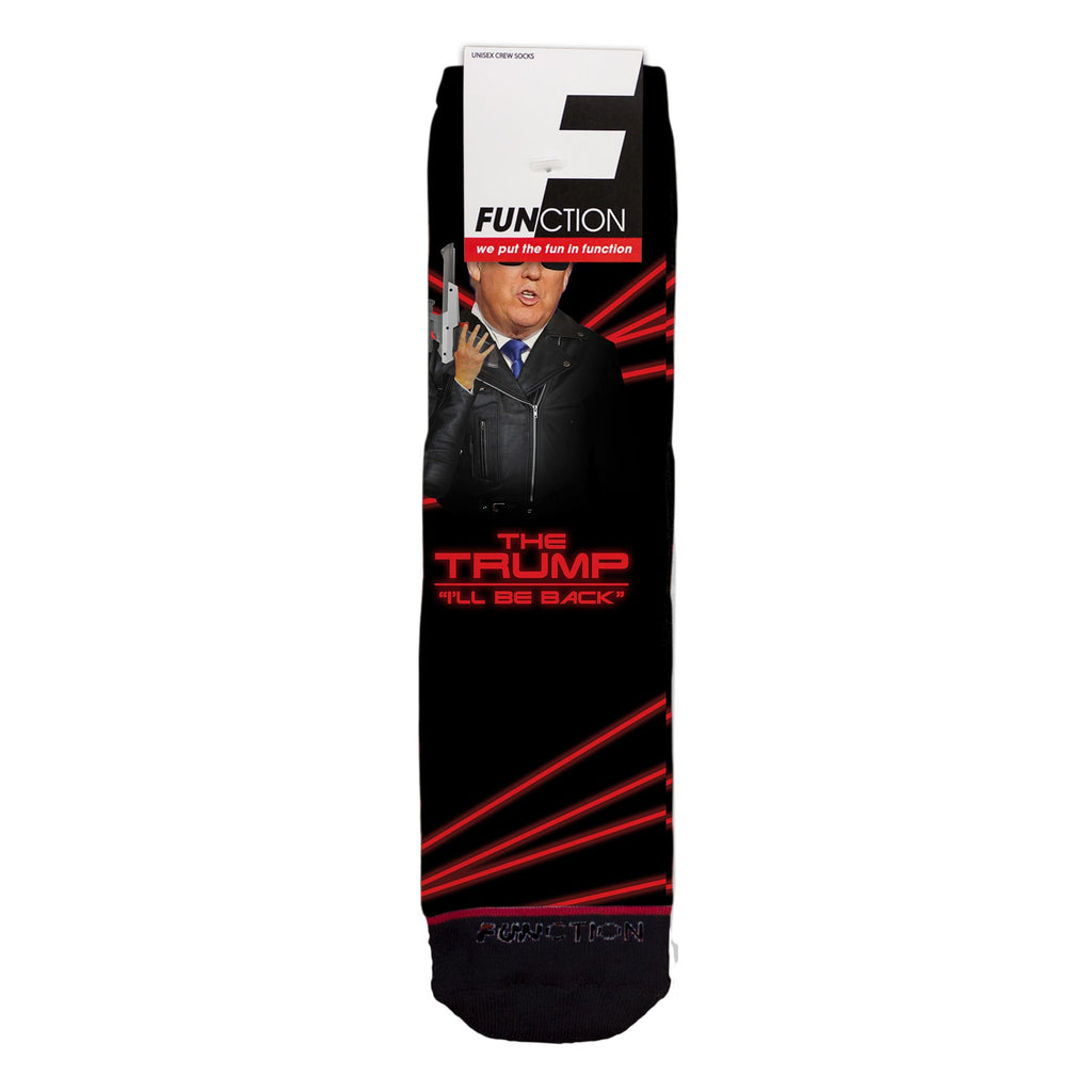 Function - The Trump I'll Be Back Terminator Adult Crew Socks