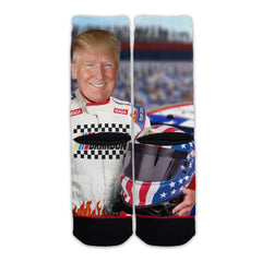 Function - Trump Let's Go Brandon Adult Unisex Crew Socks Racecar Driver Funny Maga 2024