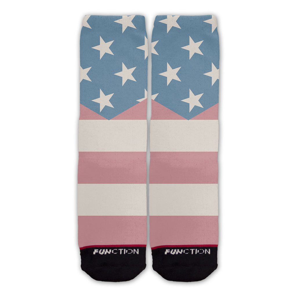 Function - Vintage American Flag Fashion Sock