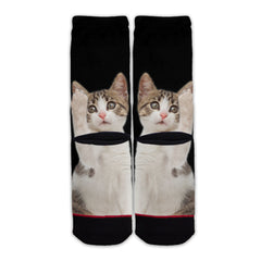 Function - Cat Middle Finger Paw Kitten Animal Unisex Crew Socks