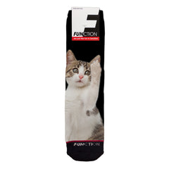 Function - Cat Middle Finger Paw Kitten Animal Unisex Crew Socks
