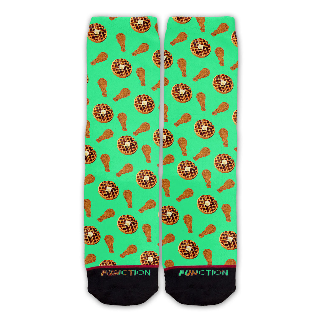Function - Chicken And Waffles Pattern Fashion Socks