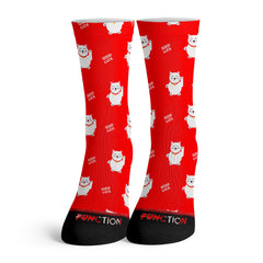 Function - Good Luck Chinese Cat Fashion Socks New Year