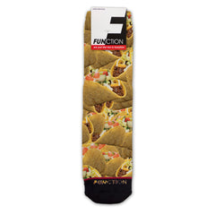 Function - Realistic Tacos All Over Fashion Socks