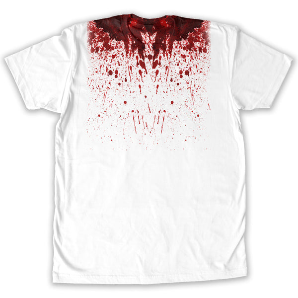 Function -  Blood Splatter Halloween Costume Men's Fashion T-Shirt White