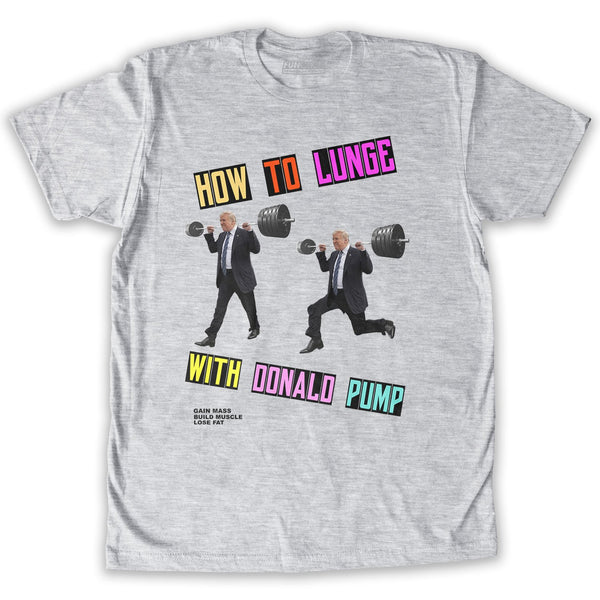 Function - Donald Trump Fist Pump How To Lunge Men's Fashion T-Shirt Heather Grey