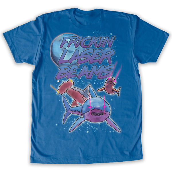 Function -  Sharks with Lasers Men's Fashion T-Shirt Royal Blue
