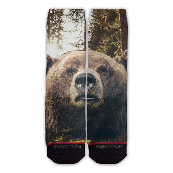 Function - Brown Bear Face Fashion Sock