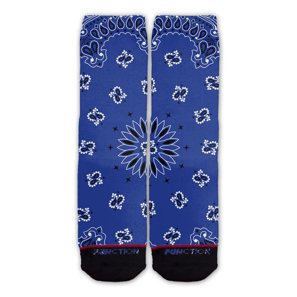 Function - Blue Bandana Fashion Socks