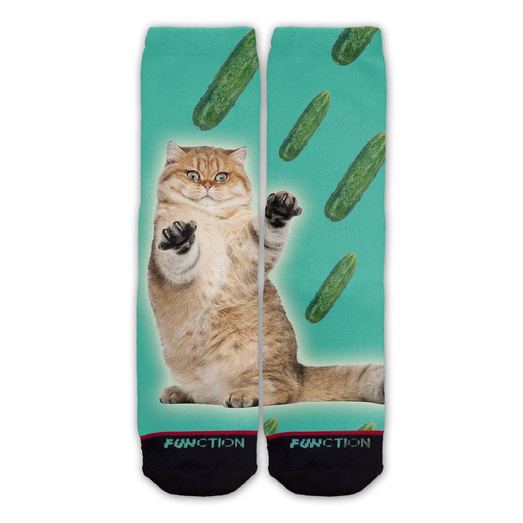 Cat Cucumber Fashion Socks