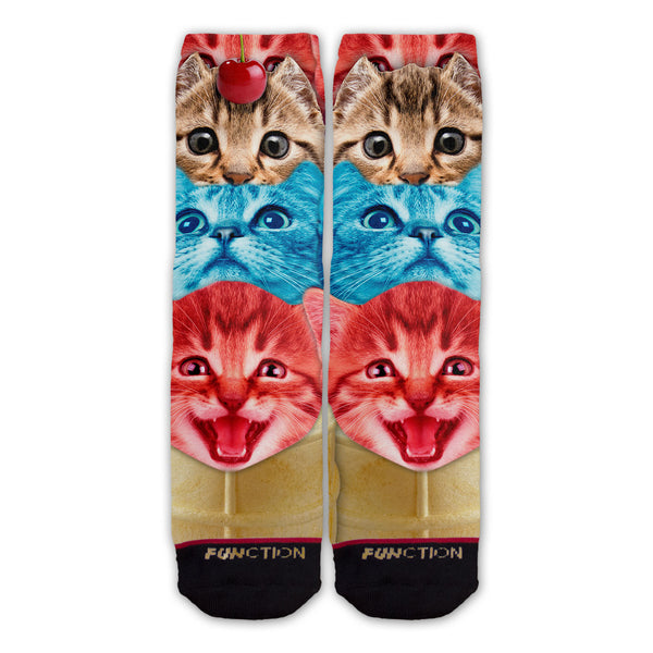 Function - Cat Ice Cream Cone Fashion Sock
