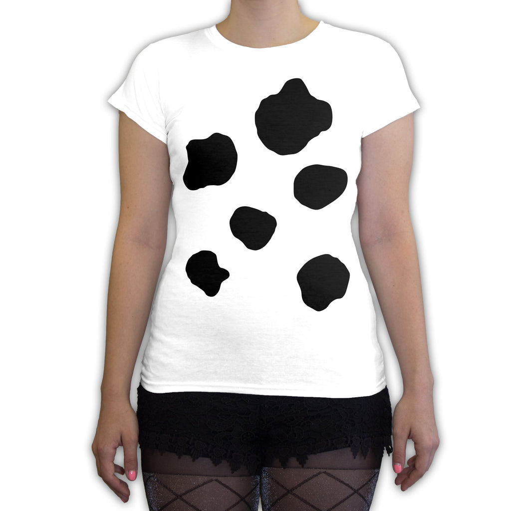 Function -  Cow Halloween Costume Women's Fashion T-Shirt White