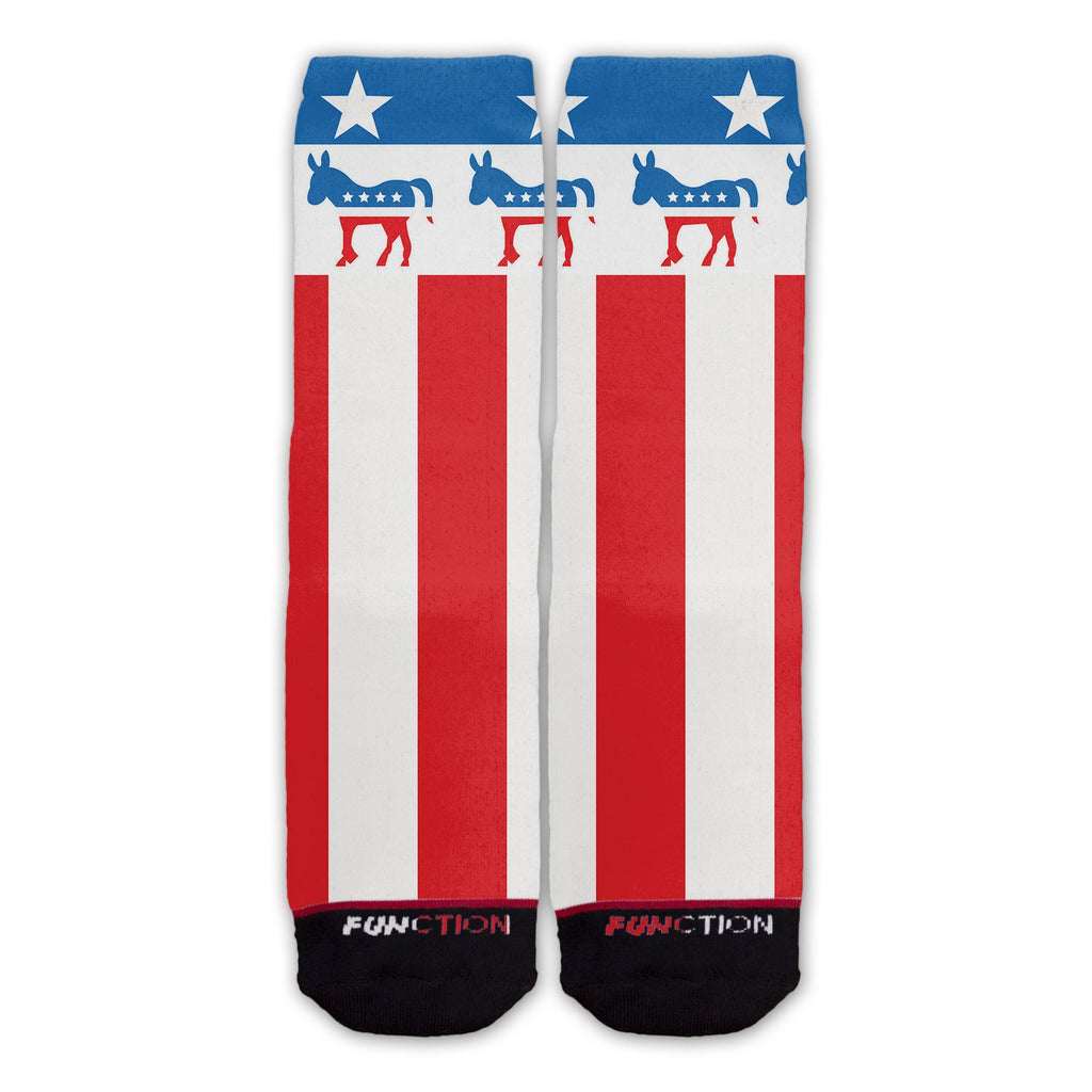 Function - Democrat Donkey American Flag Fashion Socks