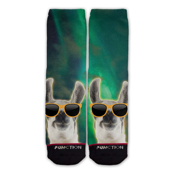 Function - Double Llama Sunglasses Fashion Socks