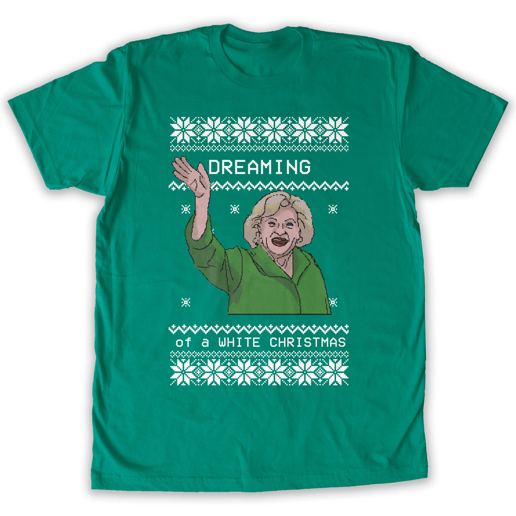Function - Dreaming of a White Christmas Men's Fashion T-Shirt Kelly Green