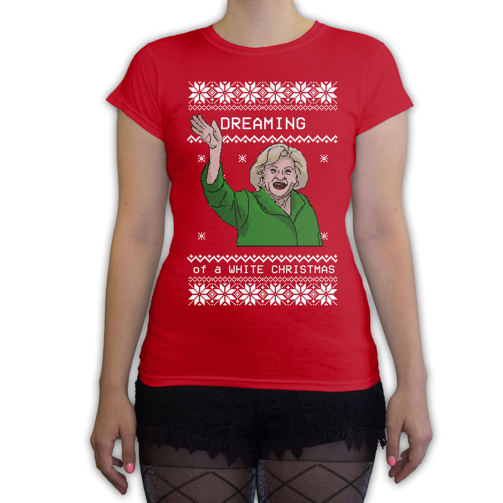 Function - Dreaming of a White Christmas Women's Fashion T-Shirt Red