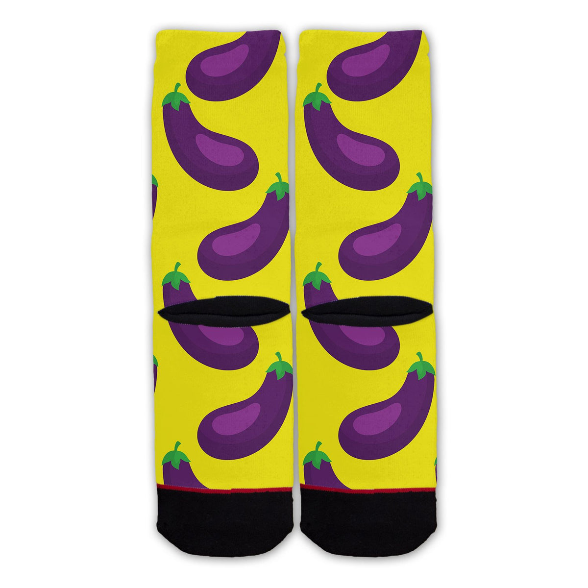 Socks Function Function - Eggplant Pattern Fashion Socks – Function Socks