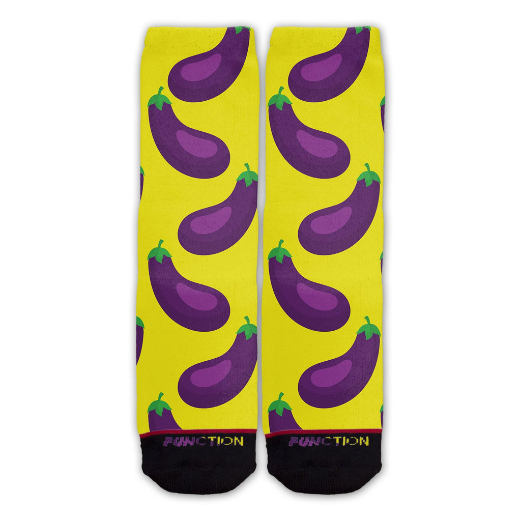 Function - Eggplant Pattern Fashion Socks