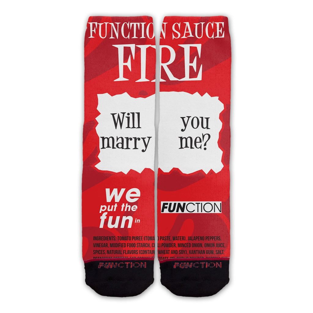 Function - Fire Sauce Will You Marry Me Fashion Socks