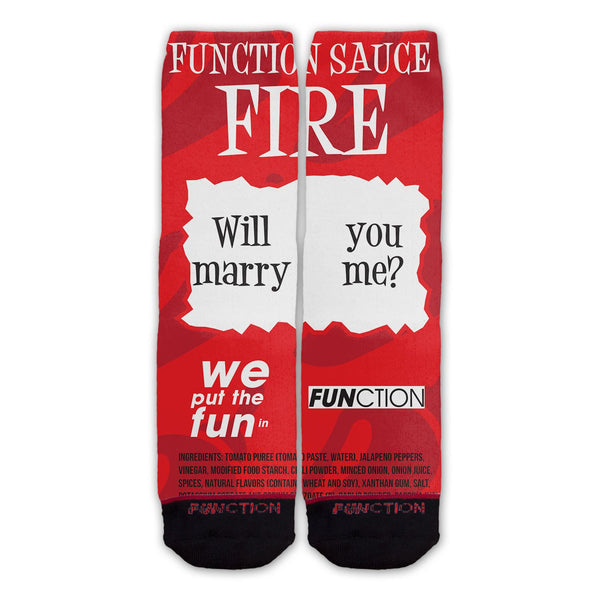 Function - Fire Sauce Will You Marry Me Fashion Socks