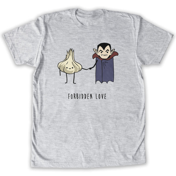 Function -  Vampire Garlic Forbidden Love Men's Fashion T-Shirt Heather Grey