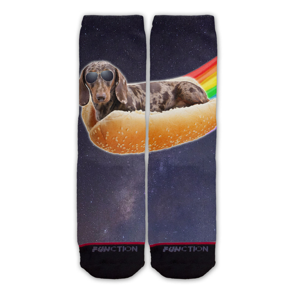 Function - Galaxy Hot Dog Rainbow Fashion Socks