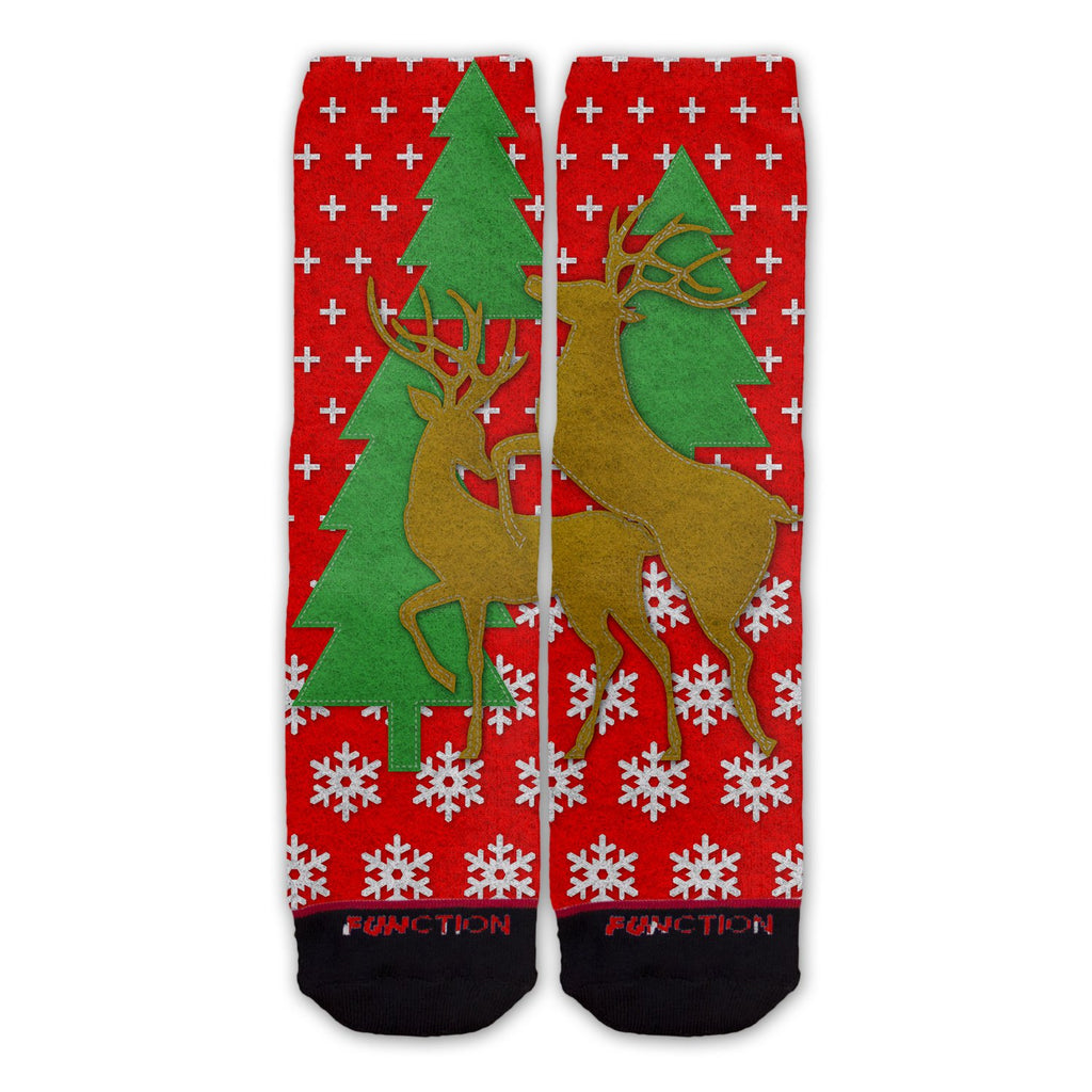 Function - Ugly Christmas Humping Reindeer Fashion Sock