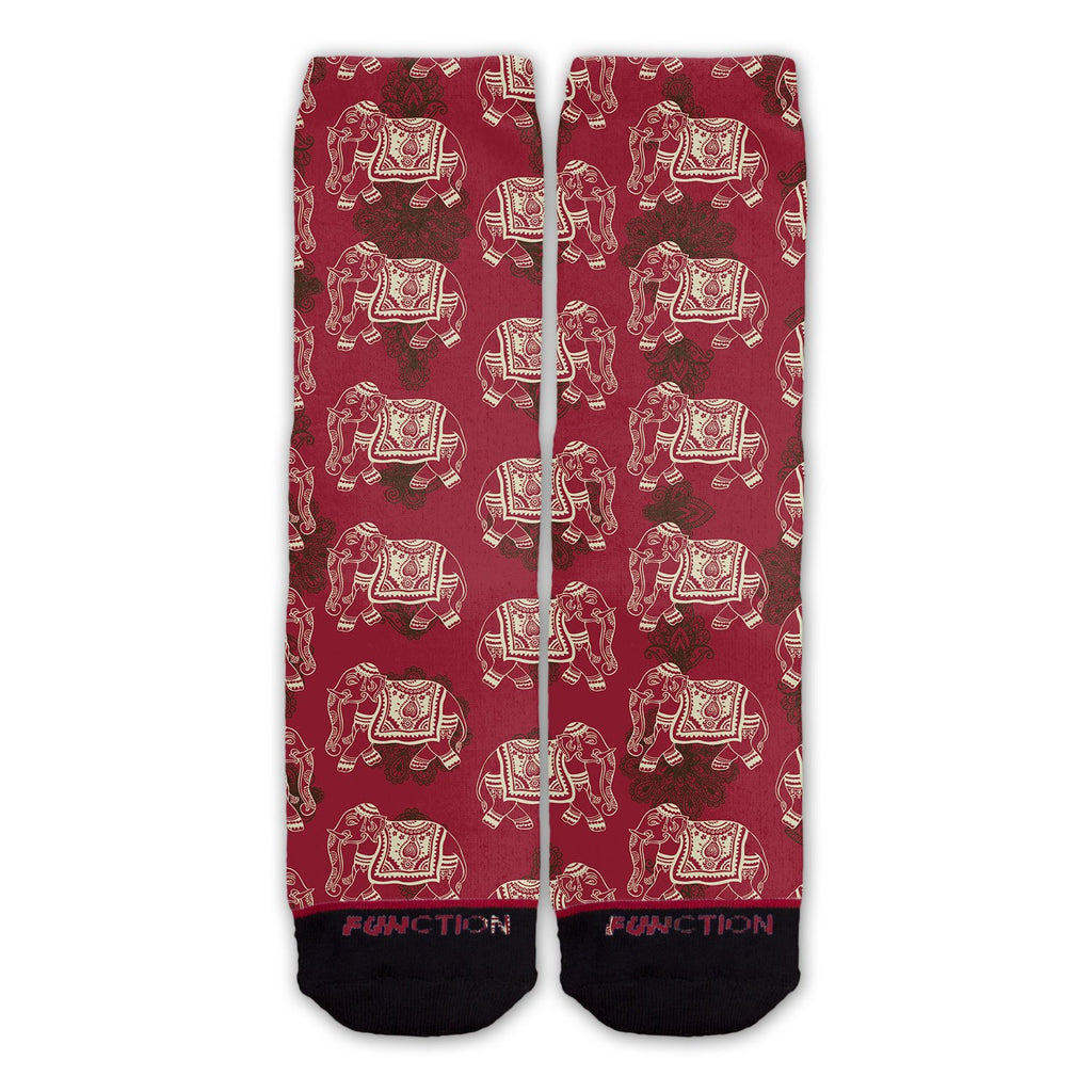Function - Indian Elephant Pattern Fashion Sock