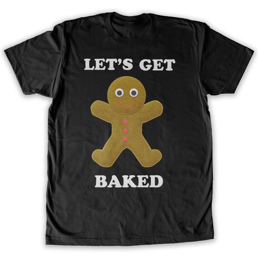 Function -  Let's Get Baked Ugly Christmas Men's Fashion T-Shirt Black